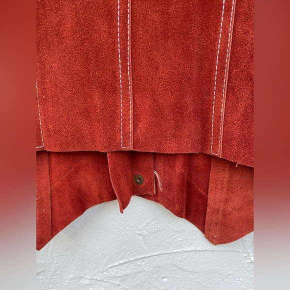 Vintage Rare Bonwit Teller SUEDE Vest &  GAUCHO Set // Roger Kuper / Small - Picture 11 of 15